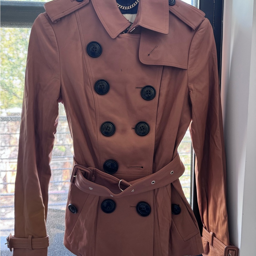 Burberry Double-Breasted Brown Trench Coat